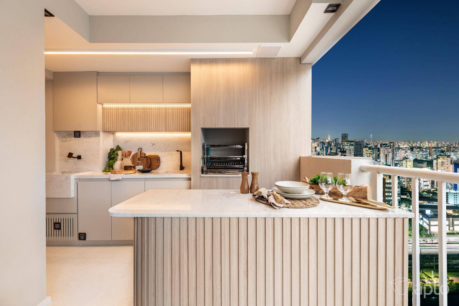 Interior do apartamento decorado Class Vila Prudente